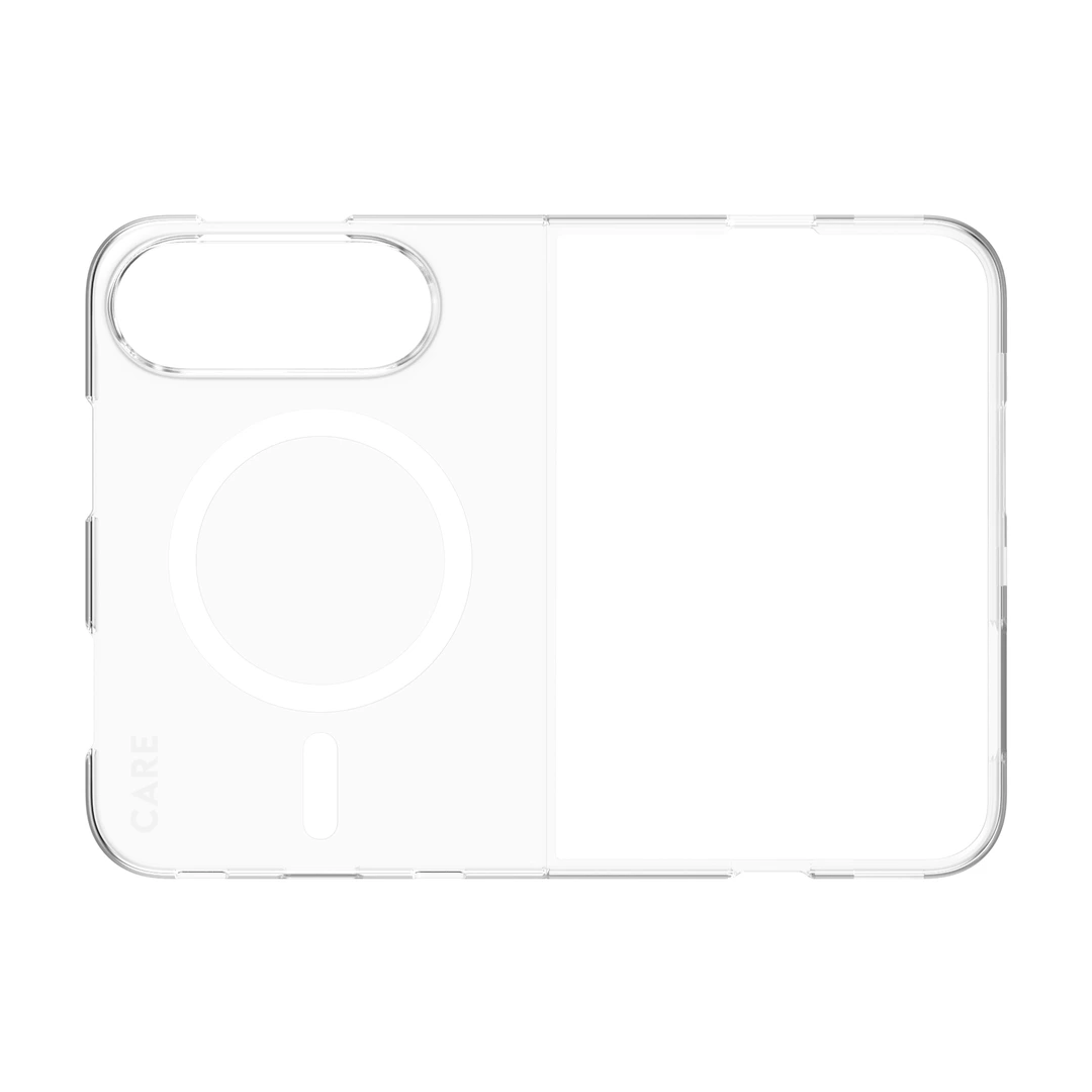 CARE SL1M Case Transparent White MagSafe iPhone Duo - Bild 2