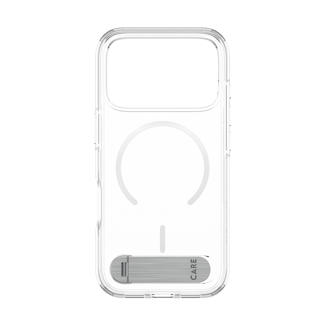 CARE Kickstand Case Transparent White MagS iP18 Pro/17 Pro - Bild 3