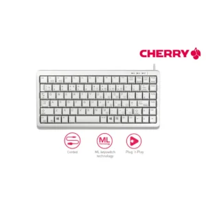Cherry G84-4100 Compact-Keyboard, White (EU)