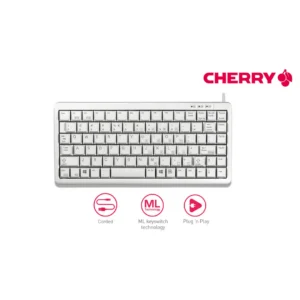 Cherry G84-4100 Compact-Keyboard, White (Nordic)