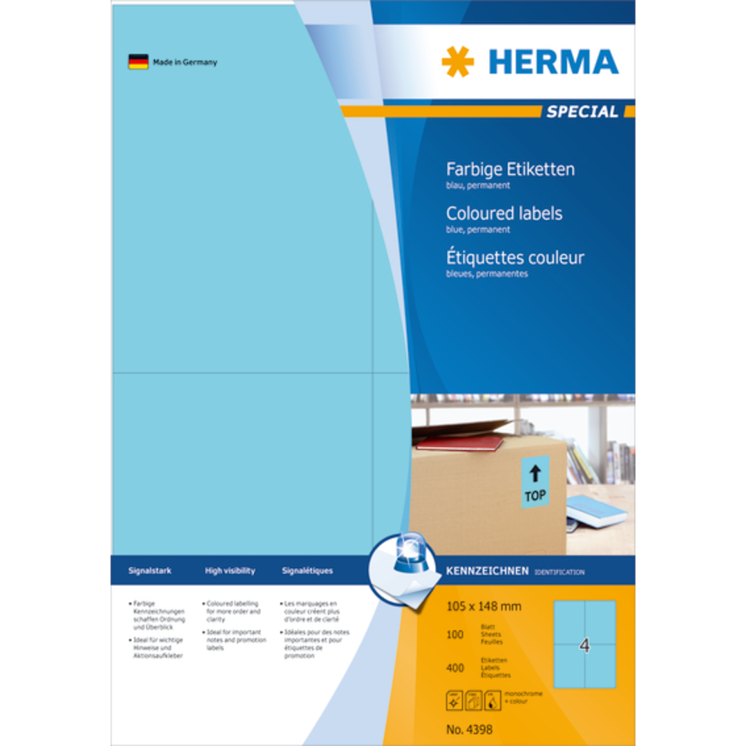 Herma etikett Special 105x148 blå (400)
