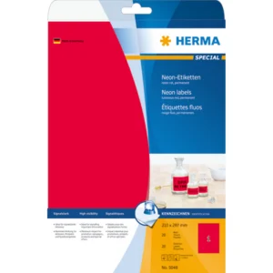 Herma etikett Special 210x297 neon röd (20)