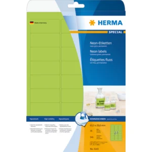Herma etikett Special 63,5x29,6 neon grön (540)