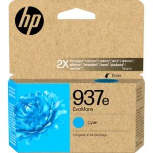 HP 937e EvoMore Cyan Original Ink Cartridge 1650 pages