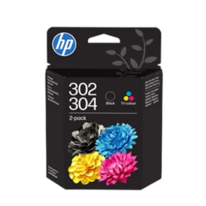 HP 302/304 Tri-color/Black Ink Crtg 2-Pk