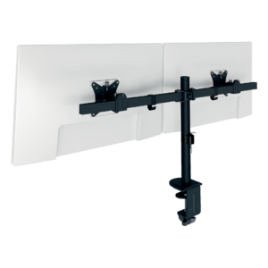 Leitz Monitorarm Slim Dubbel Svart