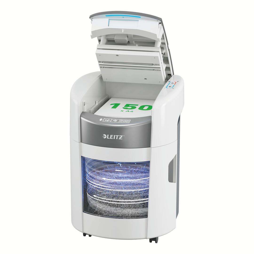Dokumentförstörare Leitz OptiMax Auto.Ho.Off 150P4