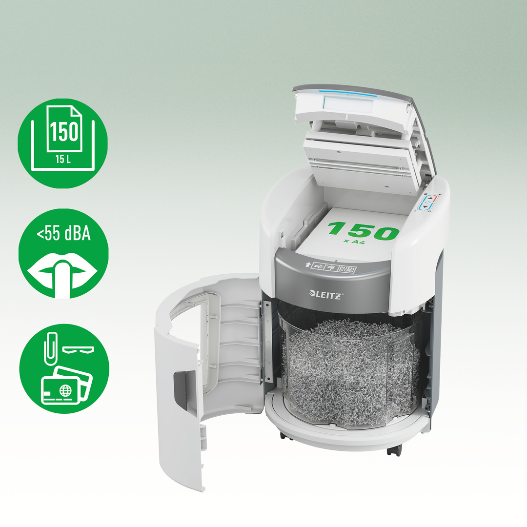 Dokumentförstörare Leitz OptiMax Auto.Ho.Off 150P4 - Bild 4