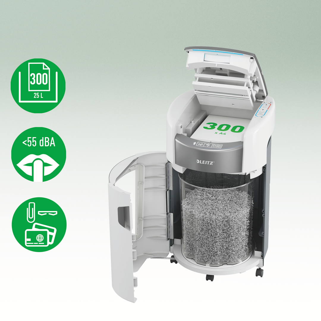 Dokumentförstörare Leitz OptiMax Auto.Office 300P5 - Bild 4