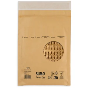 Sumo vadderad påse brun 145x215mm (10)