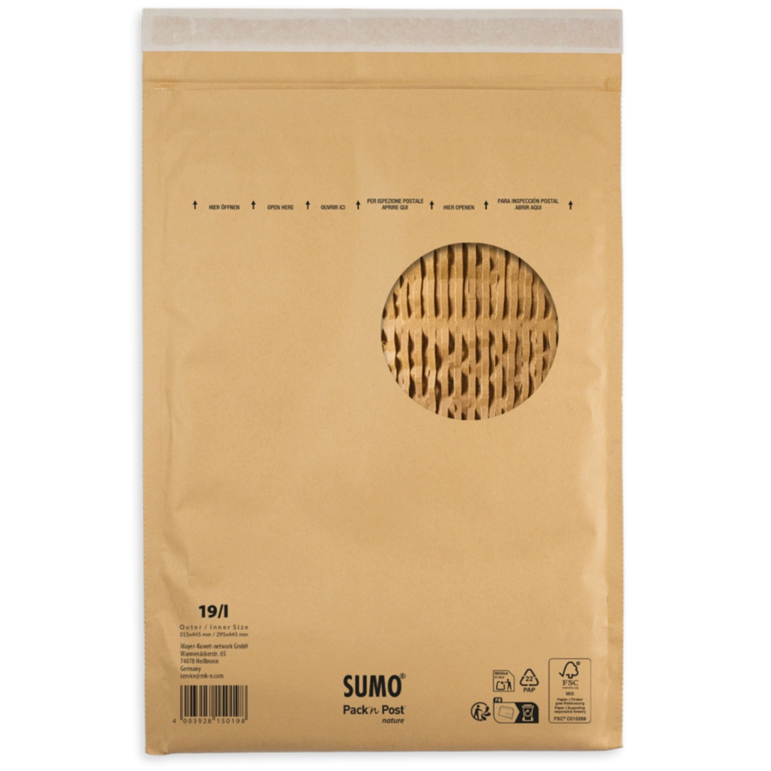 Sumo vadderad påse brun 295x445mm (10)