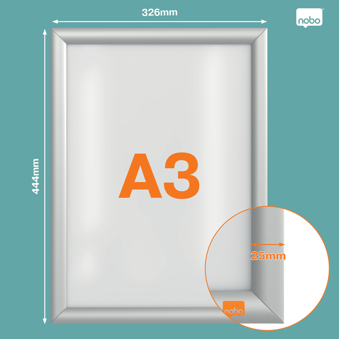 Clip Frame Nobo Essence Mitred A3 Alumin - Bild 4
