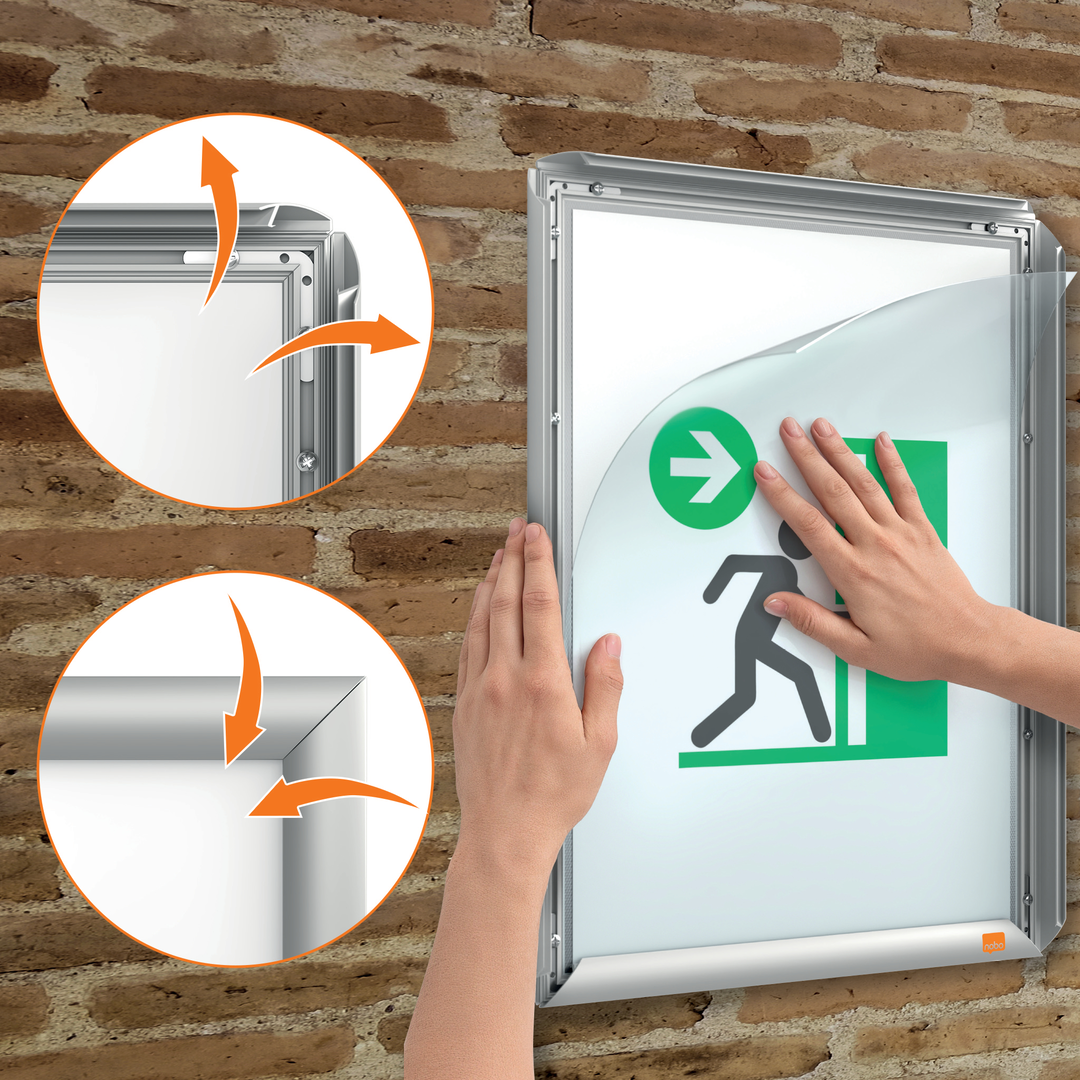 Clip Frame Nobo IP Fireresist.A3 Alumin. - Bild 3