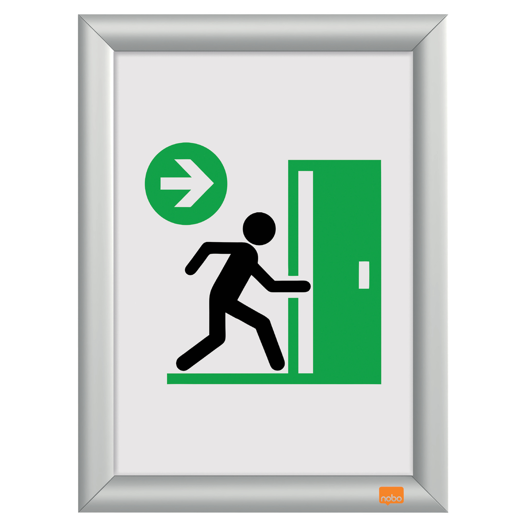 Clip Frame Nobo IP Fireresist.A4 Alumin.