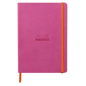 Rhodiarama soft A5 fuchsia dot ivory