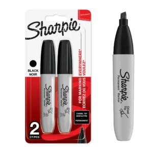Marker Sharpie permanent chisel black (2)