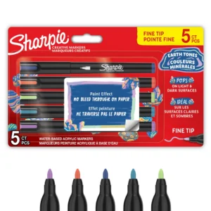 SHARPIE Creative Acrylic Marker Earth Tones fine (5)