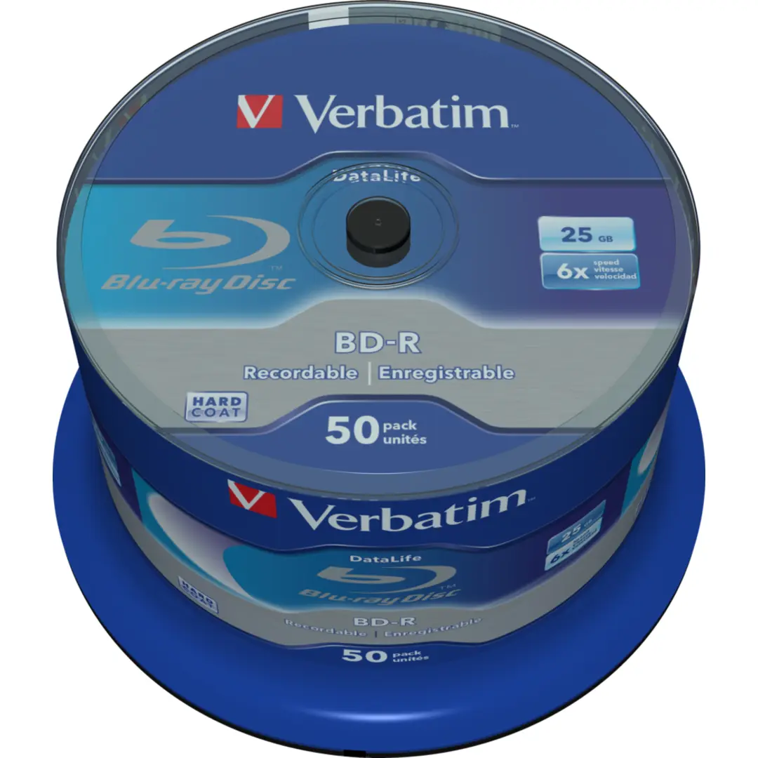 BD-R Single Layer Datalife 25Gb 6X White Blue Surface (50)