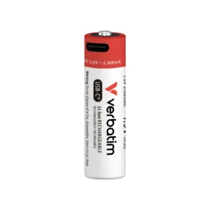 Verbatim AA USB-C Rechargeable Battery (4-Pack)